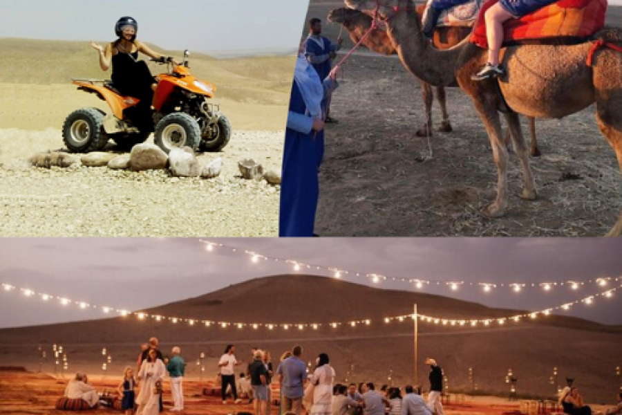 Quad and Camel Excursion & Dinner in the Agafay Desert