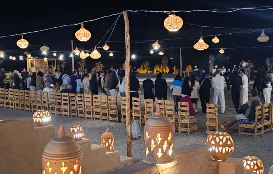 Camels at Sunset in Agafay & Dinner