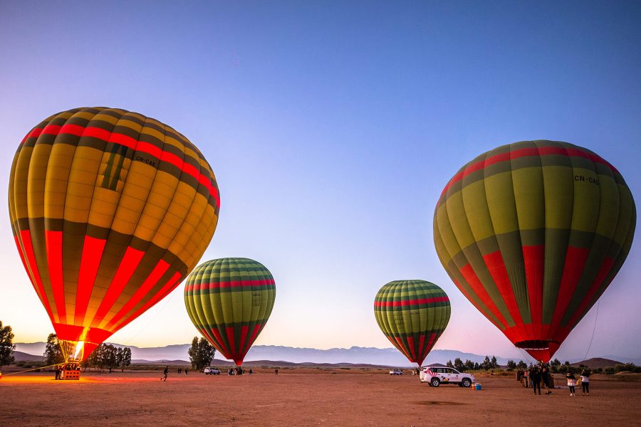 Hot air balloon flight in Marrakech